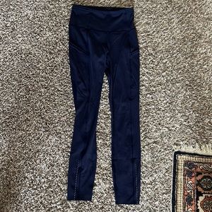 Lululemon leggings, navy, size 2